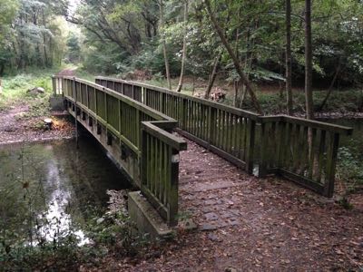 Brücke die alte Holzbruecke
