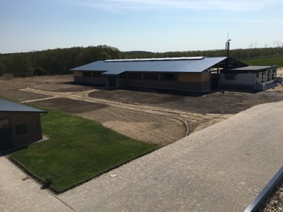 Reitanlage Ansicht vom Betriebshof