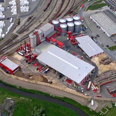 Projekt in Wismar, gebaut wurde eine Pelletwerk als Erweiterung, Bauvorhaben vom 01.10.2006