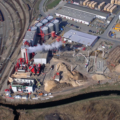 Projekt in Wismar, gebaut wurde eine Pelletwerk als Erweiterung, Bauvorhaben vom 01.02.2010